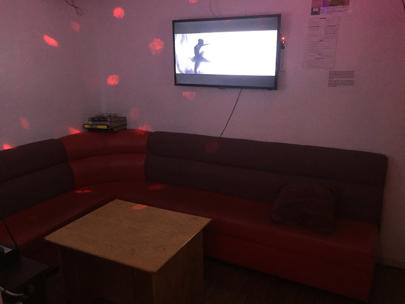 Small private karaoke room